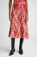 Etro Print Midi Skirt Red at Nordstrom, Us