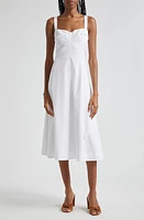 Veronica Beard Aila Cotton Blend Midi Sundress at Nordstrom,