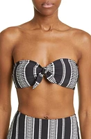 lemlem Luchia Bandeau Bikini Top Black at Nordstrom,