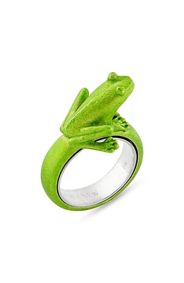 JW Anderson Frog Ring in Green at Nordstrom, Size Medium