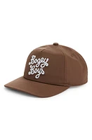 BOGEY BOYS Essential Logo Embroidered Snapback Baseball Cap in Bogey Brown at Nordstrom