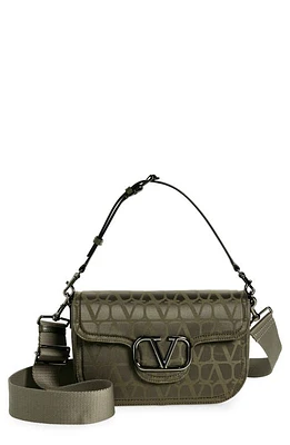 Valentino Garavani VLOGO Alltime Shoulder Bag in Army Green at Nordstrom