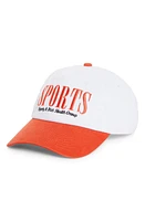 Sporty & Rich Sports Embroidered Logo Baseball Cap in White at Nordstrom