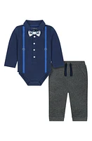 Andy & Evan Bodysuit & Pants Set in Navy at Nordstrom, Size 18-24M