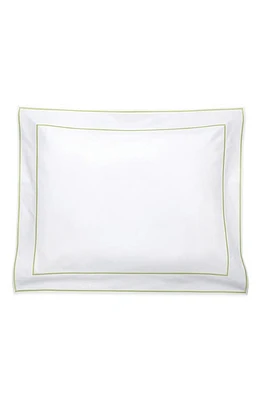 Matouk Ansonia Pillow Sham in White/Leaf at Nordstrom, Size Standard