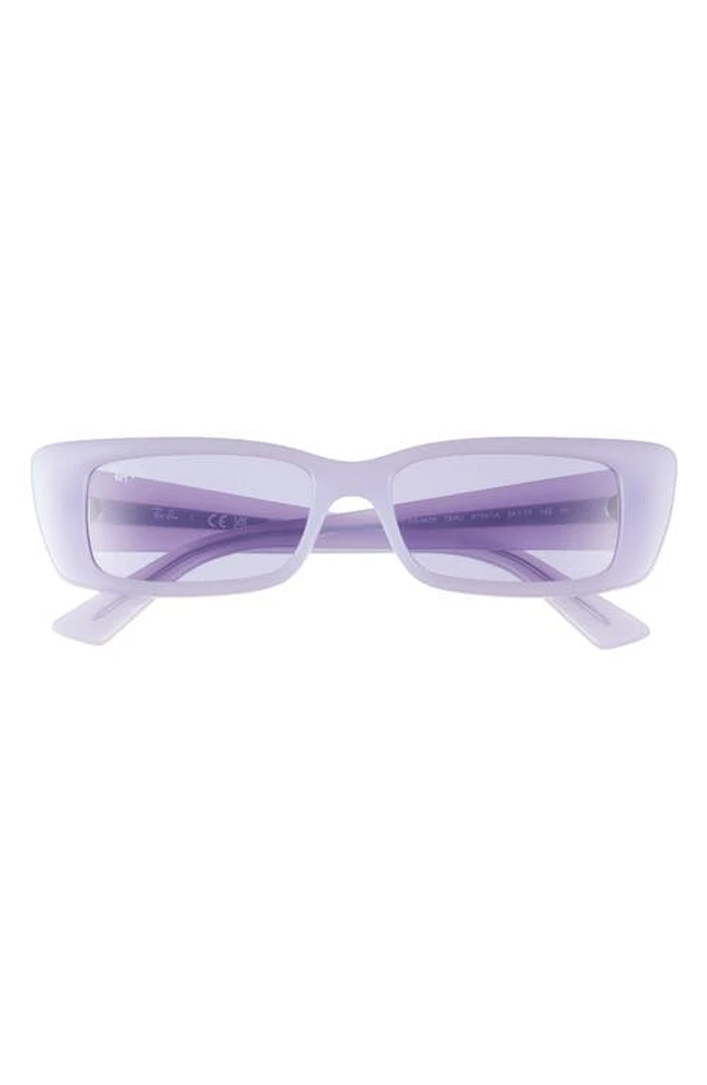 Ray-Ban Teru 54mm Rectangle Sunglasses in Violet at Nordstrom