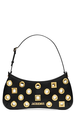 Jacquemus Le Bisou Rond Carré Shoulder Bag in Black 990 at Nordstrom