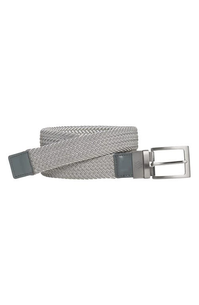 Johnston & Murphy Reversible Stretch Belt Gray/White at Nordstrom,