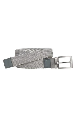 Johnston & Murphy Reversible Stretch Belt Gray/White at Nordstrom,