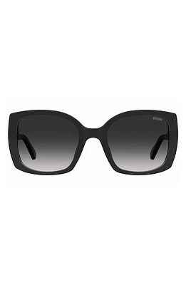 Moschino 54mm Gradient Square Sunglasses in Black/grey at Nordstrom