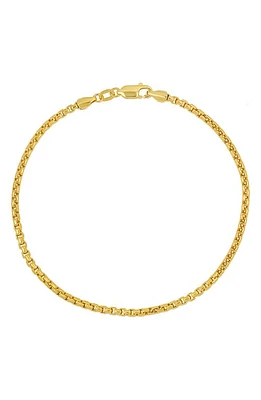 Bony Levy Men's 14K Gold Box Chain Bracelet in 14K Yellow Gold at Nordstrom, Size 8