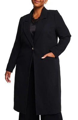 Estelle Longline Coat Black at Nordstrom,