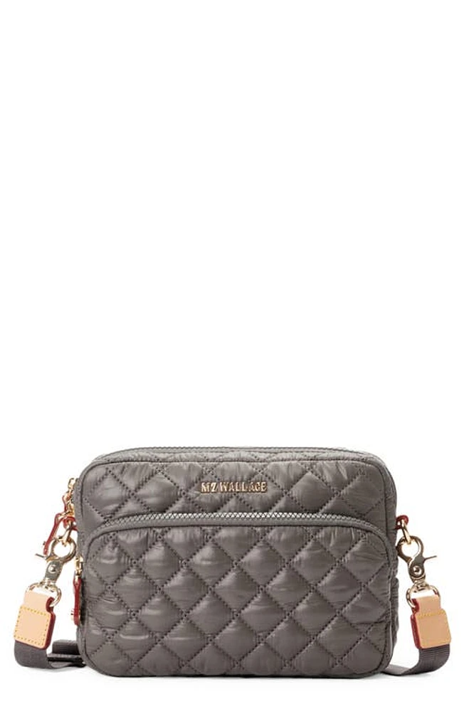 MZ Wallace Small Metro Quilted Nylon Camera Bag in Magnet at Nordstrom