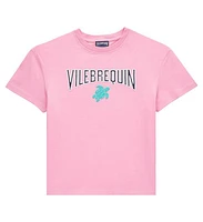 Vilebrequin Kids' Organic Cotton Logo T-Shirt in Bonbon at Nordstrom