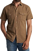 Rowan Leeds Cotton Gauze Short Sleeve Button-Up Shirt at Nordstrom,