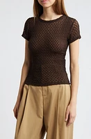 FRAME Textured Mesh T-Shirt at Nordstrom,