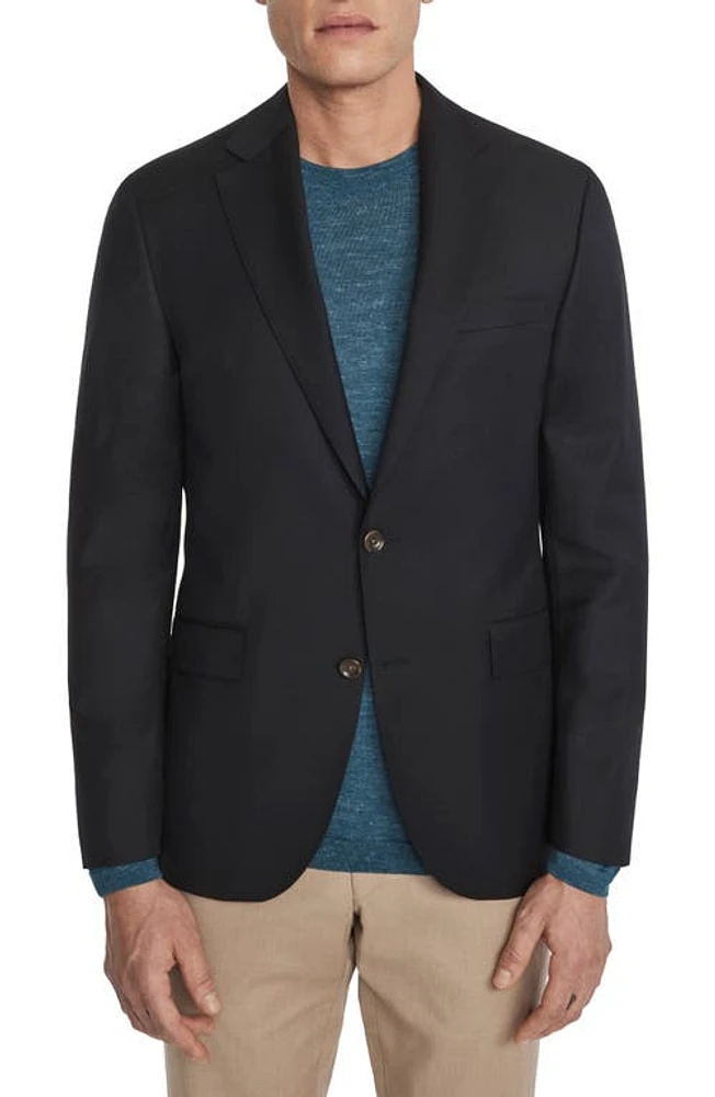 Jack Victor Esprit Solid Wool Blazer Navy at Nordstrom,