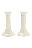 The Conran Shop Set of 2 Ceramic Candleholders in White at Nordstrom