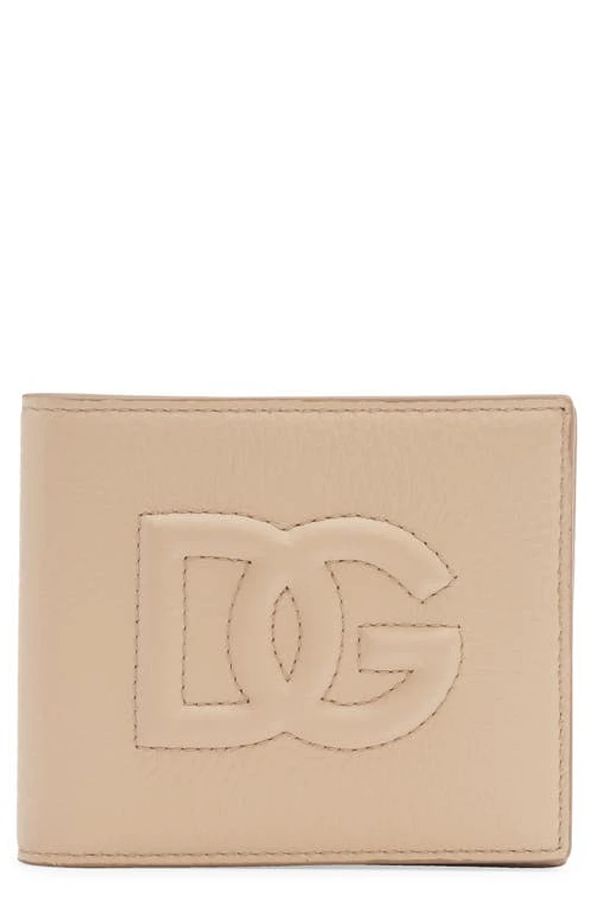 Dolce & Gabbana DG Quilted Leather Bifold Wallet in Sabbia at Nordstrom