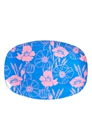 Rice by Rice Set of Four Oblong Melamine Plates in Poppies Love at Nordstrom, Size Medium