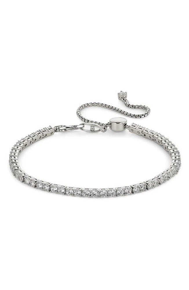 Nadri Love All Tennis Bracelet in Rhodium at Nordstrom