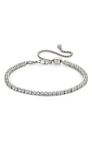 Nadri Love All Tennis Bracelet in Rhodium at Nordstrom