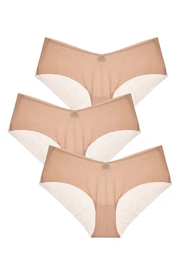 JOURNELLE Victoire Jolie 3-Pack Hipster Briefs Praline at Nordstrom,