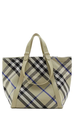 burberry Festival Jacquard Check Canvas Tote in Lichen at Nordstrom