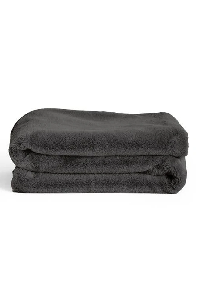 UnHide Lil' Marsh X-Small Plush Blanket in Charcoal Charlie at Nordstrom, Size Throw