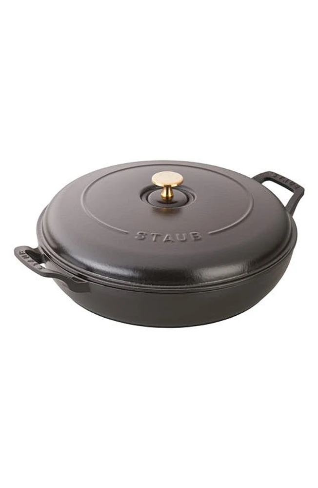 Staub CAST IRON 3.5-QT BRAISER in Matte Black at Nordstrom