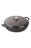 Staub CAST IRON 3.5-QT BRAISER in Matte Black at Nordstrom