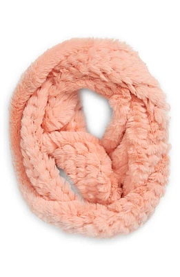 La Fiorentina Faux Fur Infinity Scarf in Blush at Nordstrom