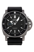 Watchfinder & Co. Panerai Preowned Submersible Rubber Strap Watch