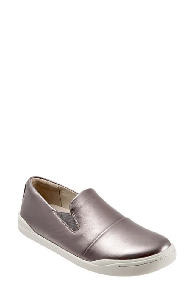 SoftWalk Alexandria Sneaker Pewter Leather at Nordstrom,