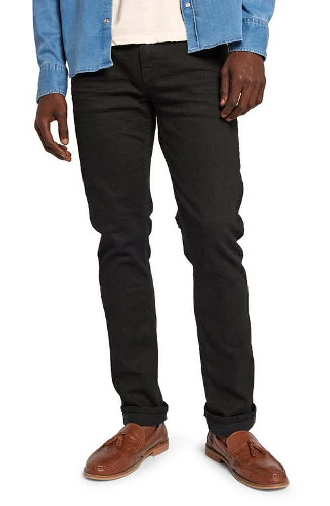 Current/Elliott The Waylon Slim Fit Jeans Raw Resin Black at Nordstrom,