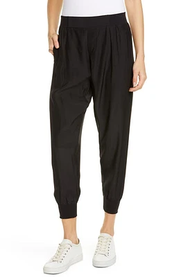 ATM Anthony Thomas Melillo Silk Joggers Black at Nordstrom,