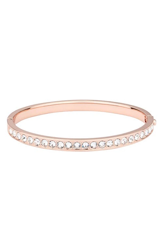 Ted Baker London Clemara Crystal Hinge Bangle Bracelet in Crystal/Rose Gold at Nordstrom