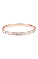 Ted Baker London Clemara Crystal Hinge Bangle Bracelet in Crystal/Rose Gold at Nordstrom