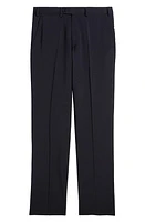 Emporio Armani G-Line Flat Front Wool Pants Solid Blue Navy at Nordstrom, Eu