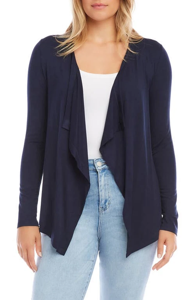 Karen Kane Poppy Draped Open Front Cardigan at Nordstrom,