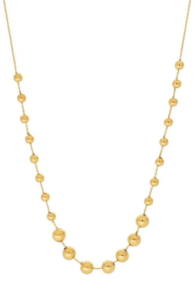 Bony Levy Mykonos 14K Gold Chunky Bead Chain Necklace in 14K Yellow Gold at Nordstrom, Size 18