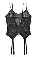 Hanky Panky Tattoo Lace Basque Black at Nordstrom,