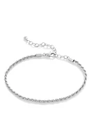 Monica Vinader Rope Chain Bracelet in Sterling Silver at Nordstrom