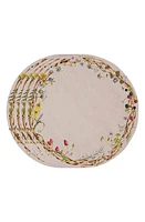 Juliska Meadow Walk Set of 4 Round Placemats in Beige Multi at Nordstrom