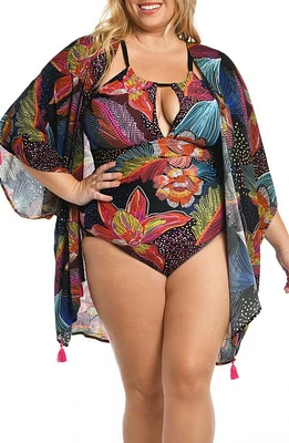 La Blanca Sunlit Soiree Crepe Cover-Up in Multi at Nordstrom