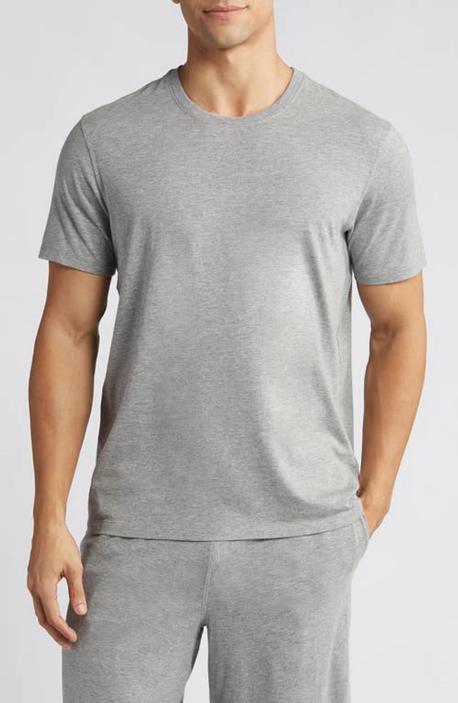 Daniel Buchler Stretch Cotton & Modal Pajama T-Shirt Grey Heather at Nordstrom,