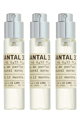 Le Labo Santal 33 Eau de Parfum Travel Tube Refill Trio at Nordstrom