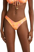 Kulani Kinis V-Cut Bikini Bottoms in Citrus Sunrise at Nordstrom, Size Medium