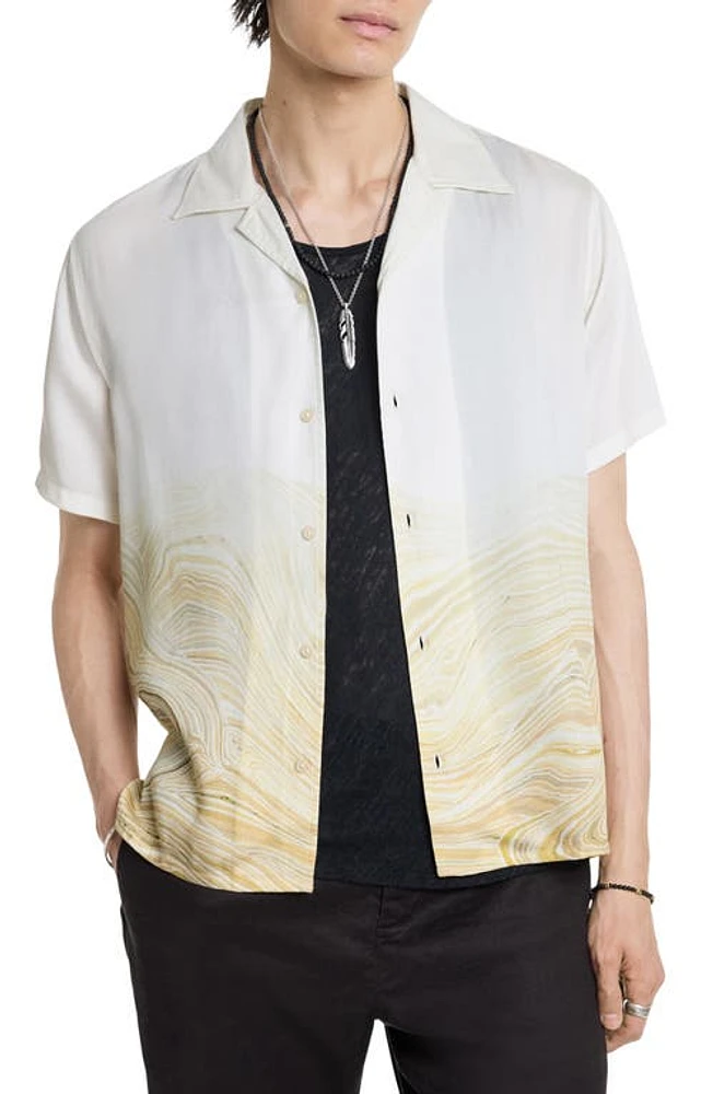 John Varvatos Dan Modal Camp Shirt Hay at Nordstrom,