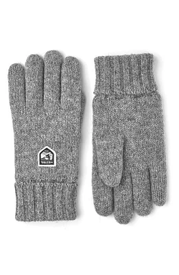 Hestra Wool Blend Gloves Grey at Nordstrom,